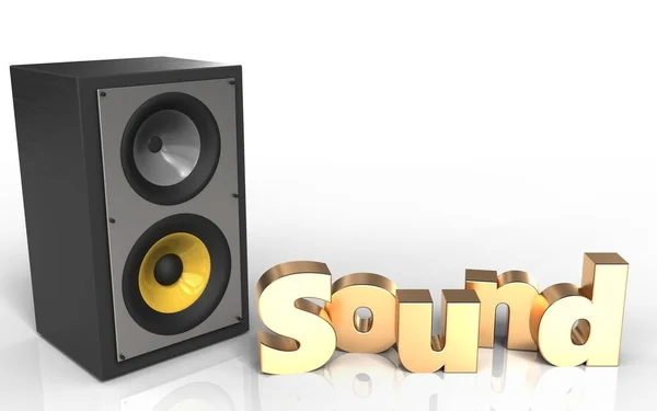 Illustration of sound system — Stock Photo, Image