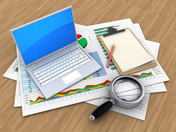 illüstrasyon iş belgelerinin