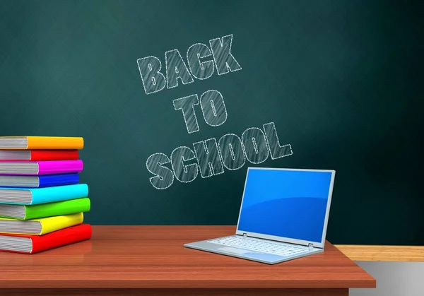 Back to school text — Stock Photo, Image