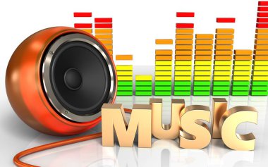 Turuncu hoparlör çizimi