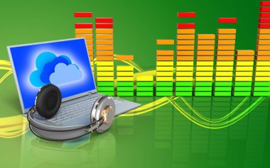  dizüstü bilgisayar arka plan üzerinde gösterimi