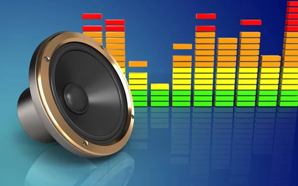 Illustration of loud speaker — Stock Photo, Image