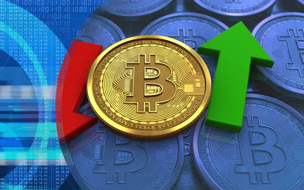 bitcoin arka plan üzerinde gösterimi 