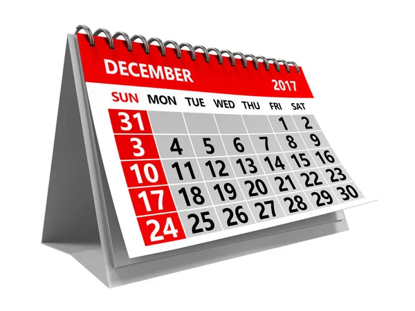 Calendar isolated over white background — Stock Photo, Image
