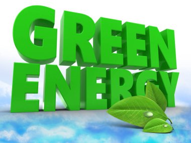 enerji arka plan üzerinde gösterimi