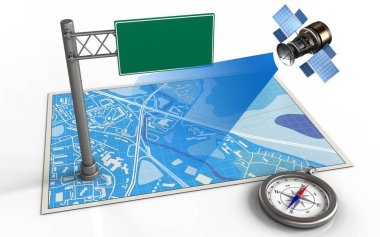 mavi harita gösterimi