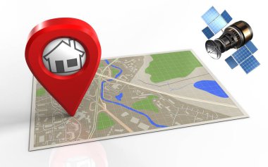  harita ile ev çizimi