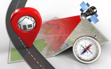 harita kağıt çizimde