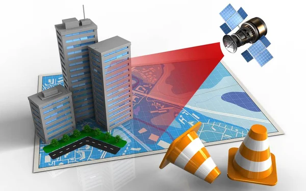 mavi harita gösterimi