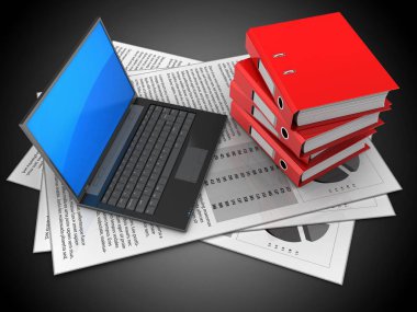 belgeleri arka plan üzerinde gösterimi 