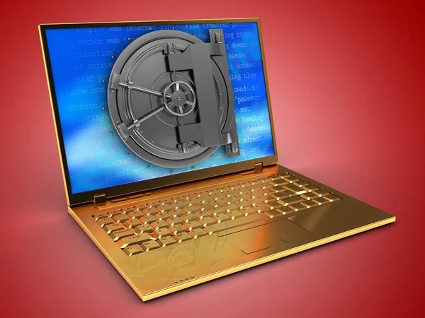 Altın bilgisayar çizimi 