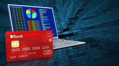 bilgisayar ikili arka plan üzerinde