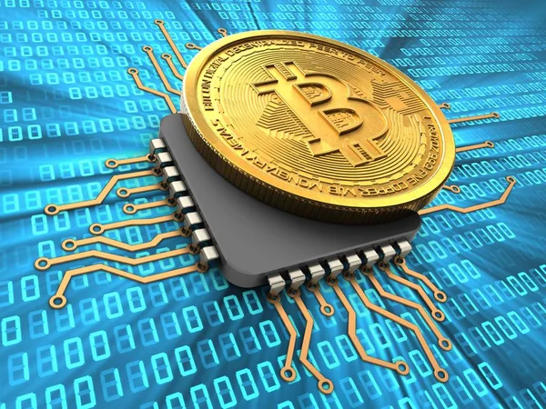 bitcoin arka plan üzerinde gösterimi