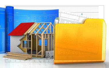 çerçeve ev çizimi