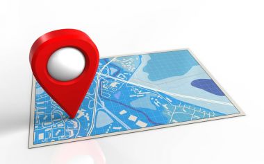 mavi harita gösterimi