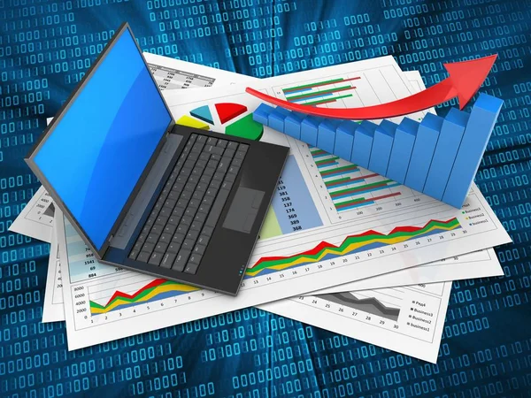 Illustrazione dei documenti commerciali — Foto Stock