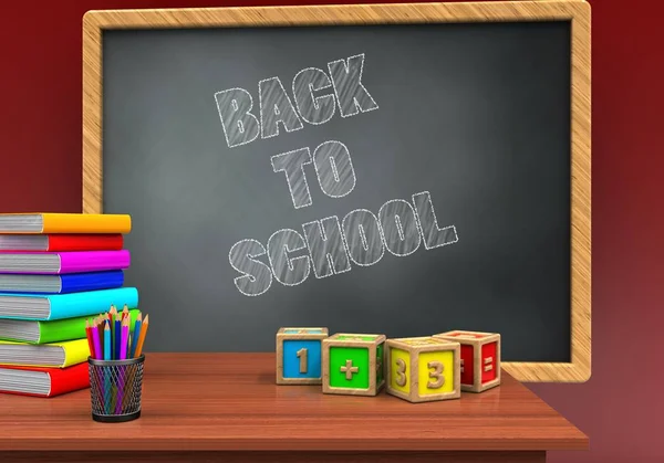 Illustration of grey chalkboard — Stock Photo, Image