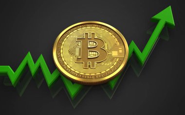 bitcoin arka plan üzerinde gösterimi