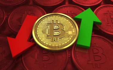 bitcoin arka plan üzerinde gösterimi