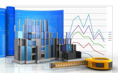 illüstrasyon inşaat ilerleme