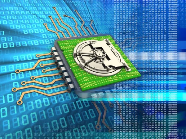  Elektronik mikroişlemci çizimi