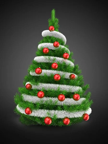 녹색 크리스마스 트리 — 스톡 사진