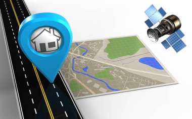  harita ile ev çizimi