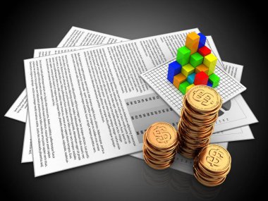 belgeleri arka plan üzerinde gösterimi 