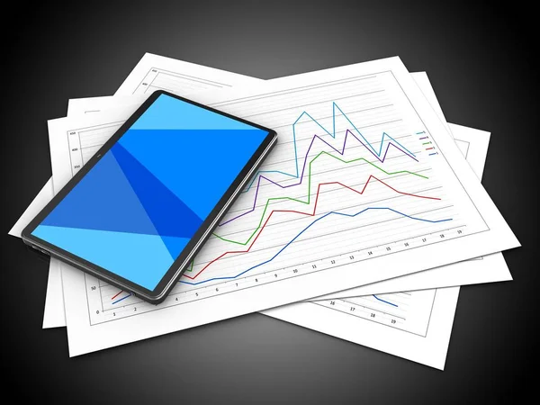 Illustration diyagram kağıtları