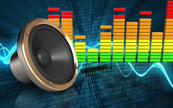 Illustration of loud speaker — Stock Photo, Image