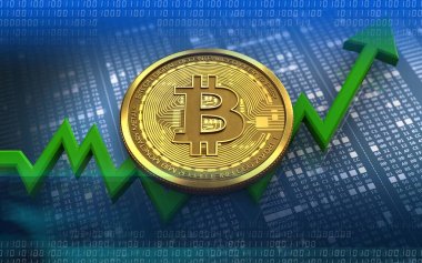  bitcoin arka plan üzerinde gösterimi