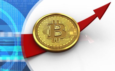  bitcoin arka plan üzerinde gösterimi
