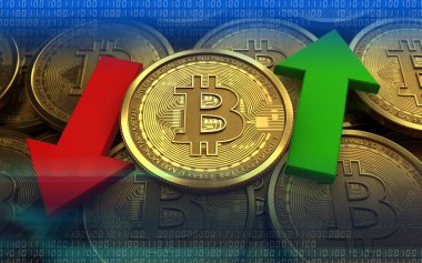  bitcoin arka plan üzerinde gösterimi