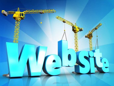  Web sitesi mavi renk ışık ışınları üzerinde
