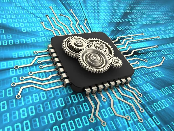 bilgisayar çipi gösteren resim