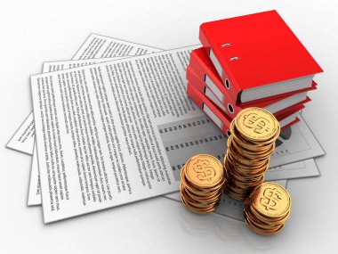 belgeleri arka plan üzerinde gösterimi 