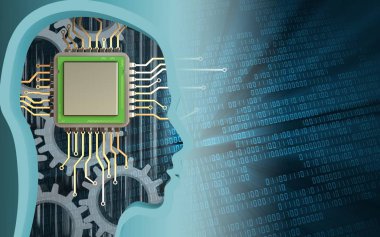 Gears'ı ile ikili arka plan üzerinde chip