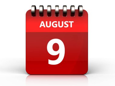 Ağustos takvim gösteren resim 