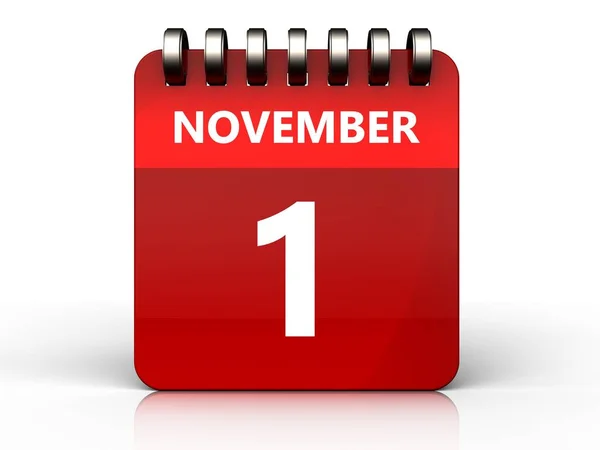 Ilustración del calendario de noviembre — Foto de Stock
