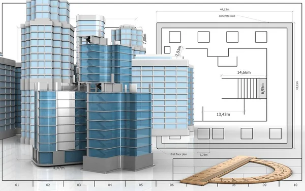 Construcción del barrio urbano —  Fotos de Stock