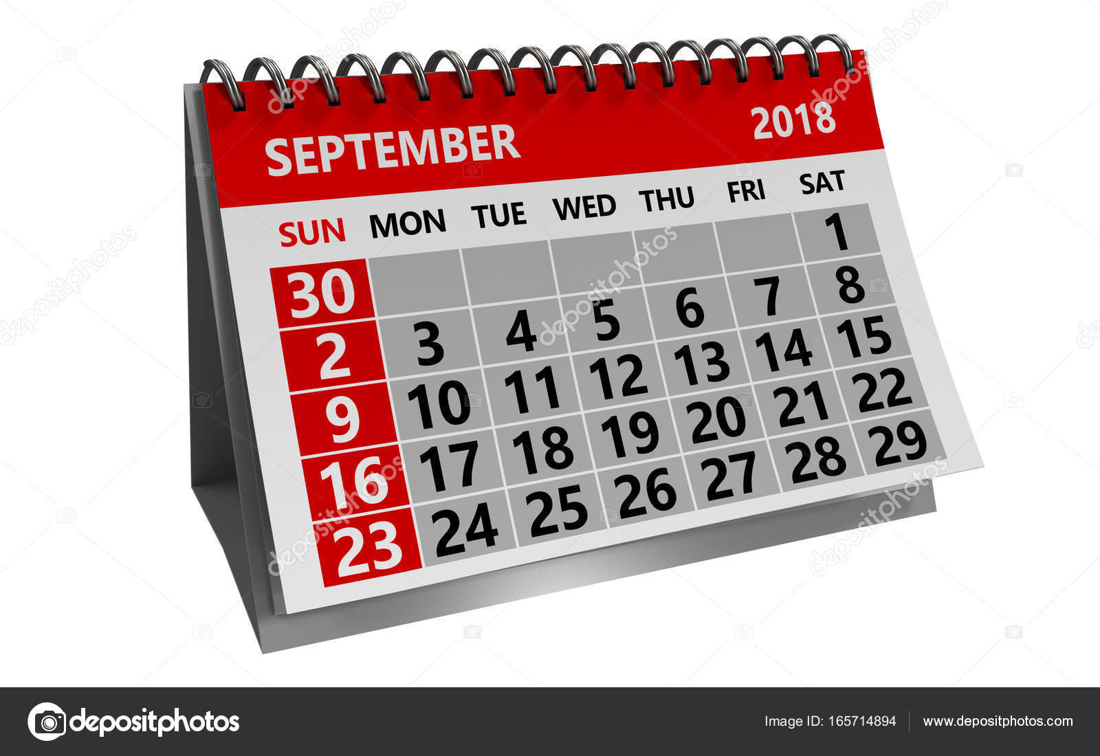 Illustration of august calendar — Stock Photo © mmaxer #165714894
