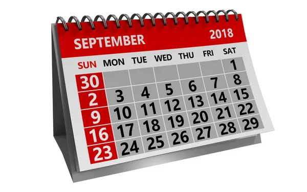 Ilustrace ze srpna kalendáře — Stock fotografie