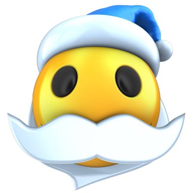  ifade gülümseme Noel şapka ile 