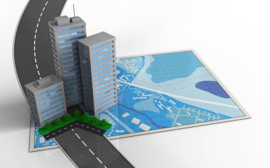 mavi harita gösterimi