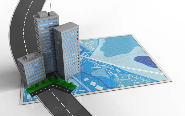 mavi harita gösterimi