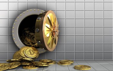  bitcoin arka plan üzerinde gösterimi