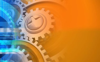 Gears'ı arka plan üzerinde gösterimi