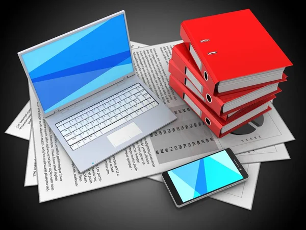 belgeleri arka plan üzerinde gösterimi 