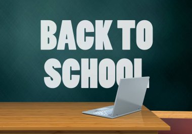  okula geri schoolboard gösteren resim