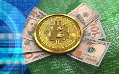  bitcoin arka plan üzerinde gösterimi